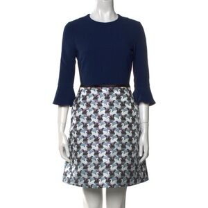 MARY KATRANTZOU 3/4 sleeve cocktail dress